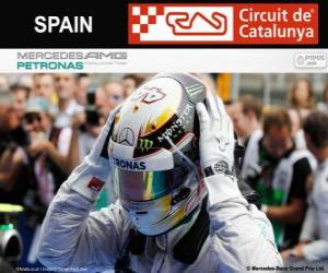 пазл Льюис Хэмилтон, 2014 Чемпион Гран-при Испании